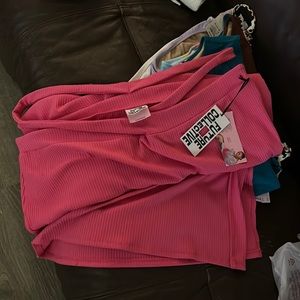 Alani Noelle Future Collective Ribbed Maxi Skirt with Slit Size 2X